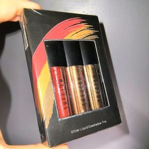 Stila Glitter Liquid Eyeshadow Trio - Red, Gold, Brown
